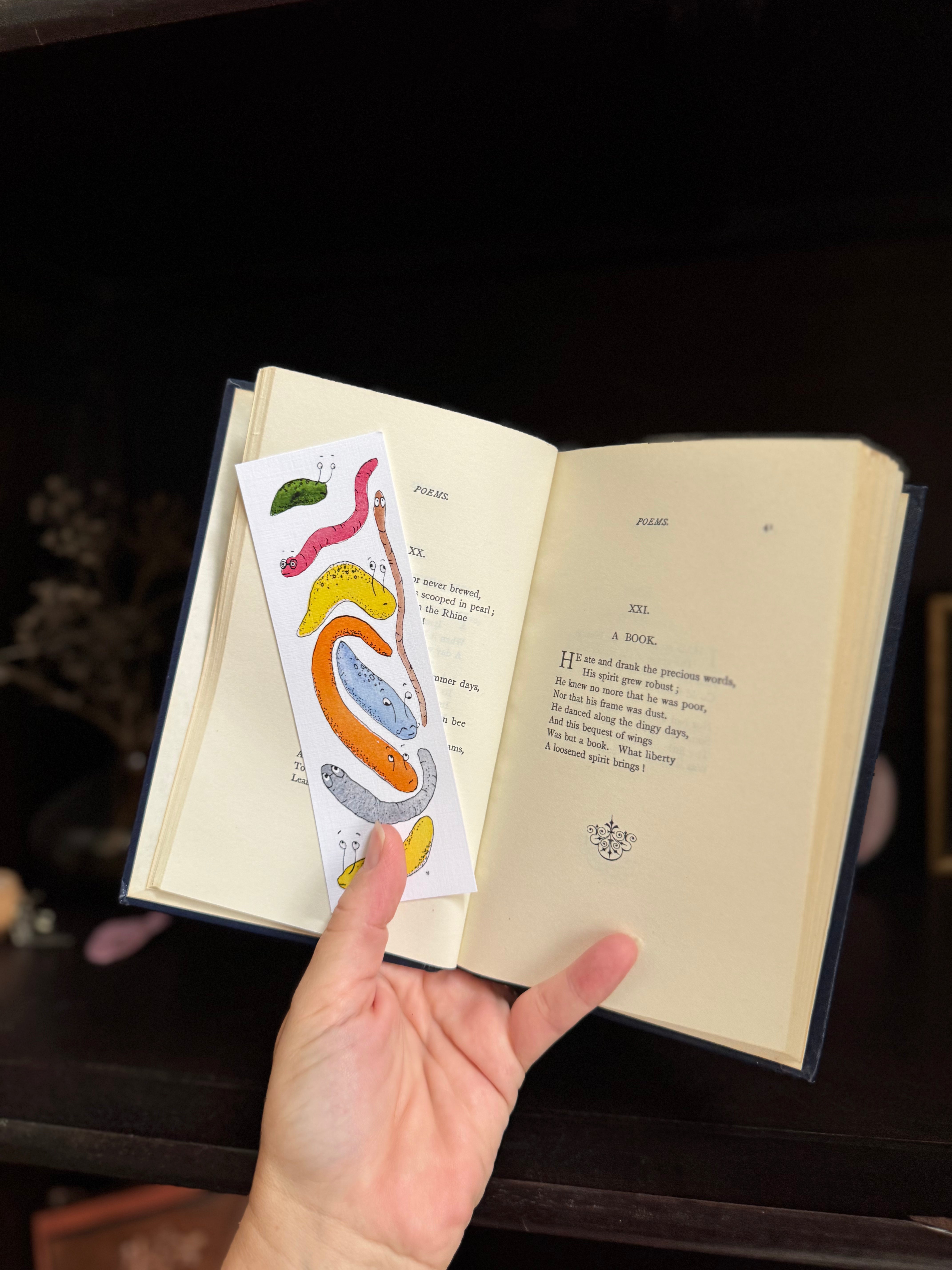 "Bookworms" bookmark